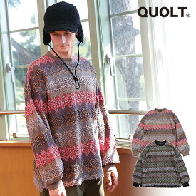 30％OFF SALE セール QUOLT クオルト FABRE KNIT メンズ ニット 送料無料