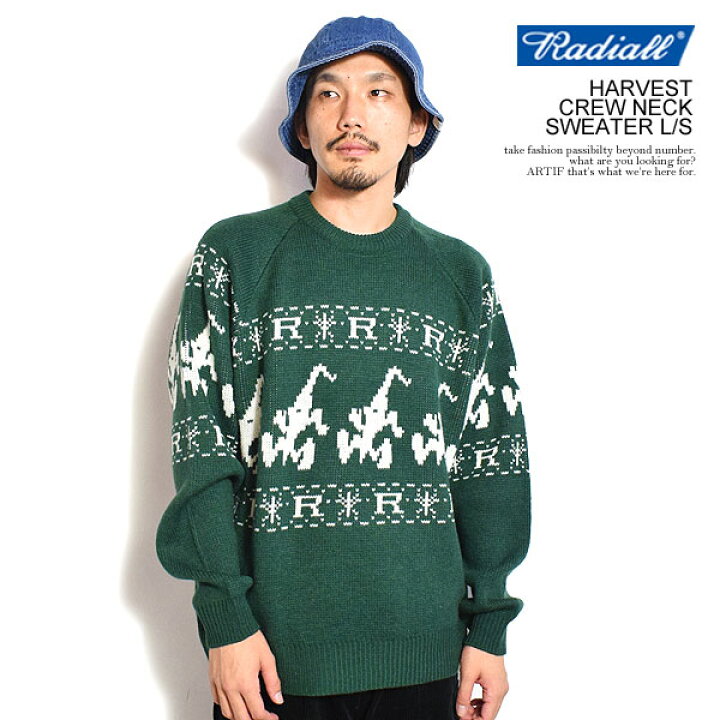 楽天市場】RADIALL ラディアル HARVEST - CREW NECK SWEATER L/S 