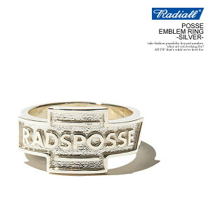 40��OFF SALE �Z�[�� RADIALL ���f�B�A�� POSSE - EMBLEM RING -SILVER- radiall �����Y �����O �s���L�[�����O �������� �X�g���[�g