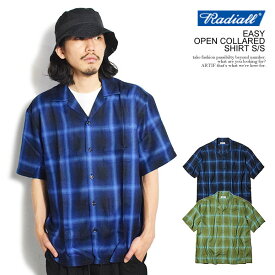 30％OFF SALE セール RADIALL ラディアル EASY - OPEN COLLARED SHIRT S/S radiall メンズ シャツ 半袖 チェックシャツ 送料無料 ストリート