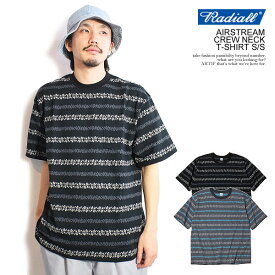 RADIALL ラディアル AIRSTREAM - CREW NECK T-SHIRT S/S radiall メンズ Tシャツ 半袖 ボーダー ジャガード 送料無料 ストリート