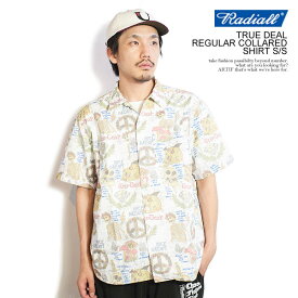 RADIALL ラディアル TRUE DEAL - REGULAR COLLARED SHIRT S/S radiall メンズ シャツ 半袖 総柄シャツ HIROTTON 送料無料 ストリート