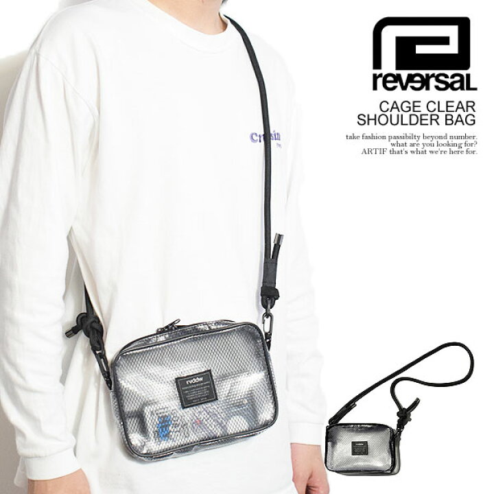 楽天市場】reversal リバーサル CAGE CLEAR SHOULDER BAG メンズ 