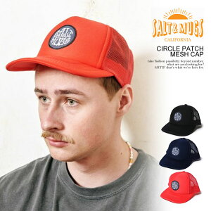 50��OFF SALE �Z�[�� SALT&MUGS �\���g�A���h�}�O�X CIRCLE PATCH MESH CAP �����Y �L���b�v ���b�V���L���b�v �X�g���[�g