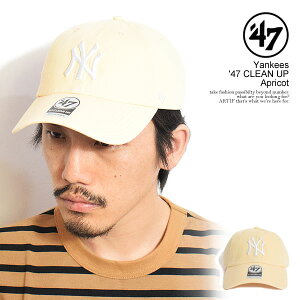 '47 �t�H�[�e�B�[�Z�u�� Yankees '47 CLEAN UP Apricot �����Y �L���b�v �����L�[�X �N���[���i�b�v �X�g���[�g