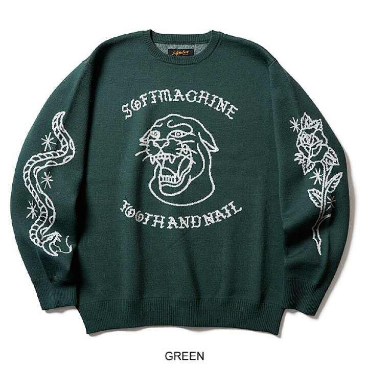 楽天市場】SOFTMACHINE ソフトマシーン PARLOR SWEATER(CREW NECK 