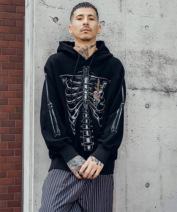 楽天市場】SUBCIETY サブサエティ Skelton hoodie subciety メンズ 