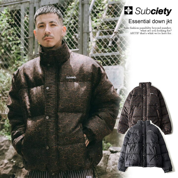 楽天市場】SUBCIETY サブサエティ Essential down jkt subciety メンズ 