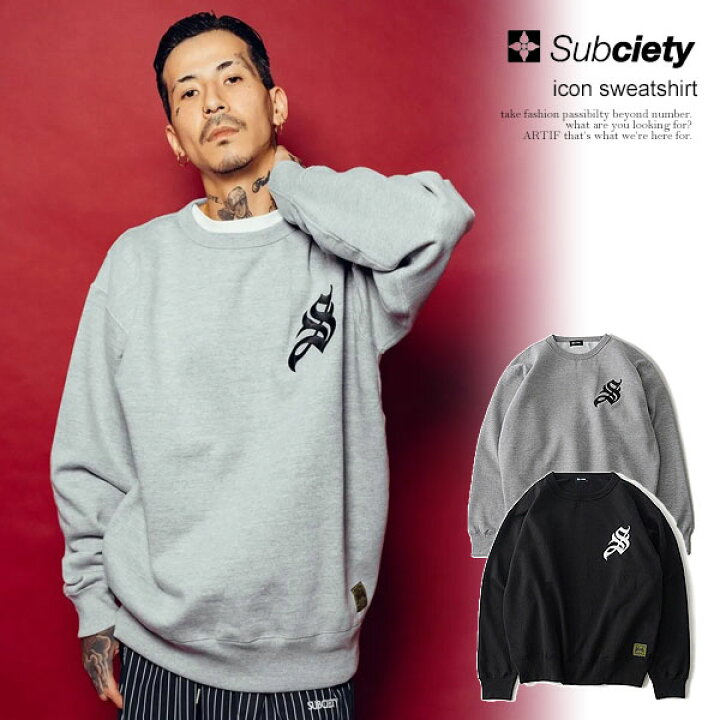 楽天市場】SUBCIETY サブサエティ icon sweatshirt subciety メンズ 