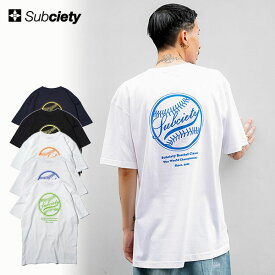 30％OFF SALE セール SUBCIETY サブサエティ LEAGUE TEE subciety メンズ Tシャツ 半袖 BASEBALL 送料無料 ストリート