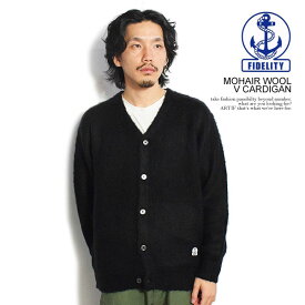 FIDELITY フィデリティ MOHAIR WOOL V CARDIGAN メンズ カーディガン ニットカーディガン モヘア 送料無料 ストリート