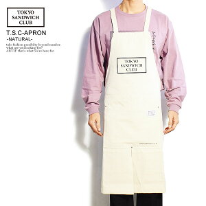 TOKYO SANDWICH CLUB gELEThEBb`Nu T.S.C-APRON -NATURAL- Y Gv [NGv H^Gv  Xg[g   JWA t@bV tsc