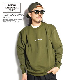 TOKYO SANDWICH CLUB トウキョウサンドウィッチクラブ T.S.C-LOGO C.W.S -OLIVE- メンズ スウェット 裏毛 送料無料 ストリート tsc