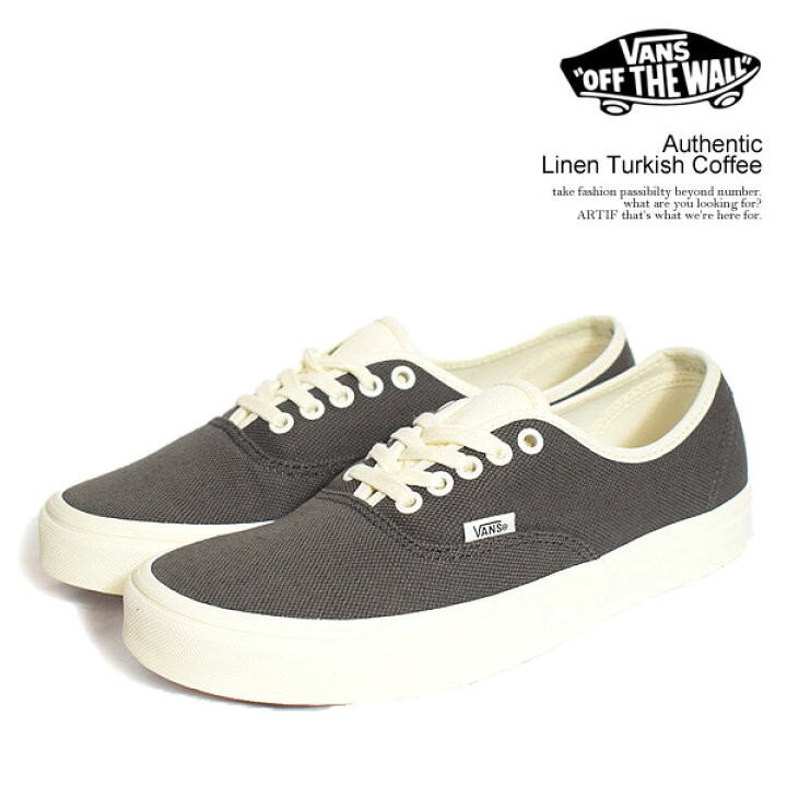 楽天市場】VANS ヴァンズ Authentic Linen Turkish Coffee メンズ