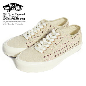40OFF SALE Z[ VANS oY Old Skool Tapered (Eco Theory) Checkerboard Port Y Xj[J[ I[hXN[ GRZI[  Xg[g