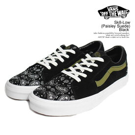 VANS バンズ Sk8-Low (Paisley Suede) Black メンズ スニーカー ローカット スケートロー 送料無料 ストリート