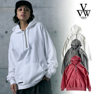 2026 �H�~ ��s�\�� 9���`10�����ח\�� VIRGOwearworks ���@���S�E�F�A���[�N�X AFTERFADE HALF ZIP HOODIE �����Y �p�[�J�[ �������� �L�����Z���s��