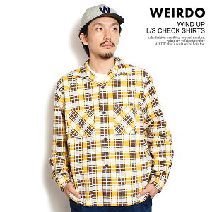 WEIRDO �E�B�A�[�h WIND UP - L/S CHECK SHIRTS �����Y �V���c �����V���c �`�F�b�N�V���c �l���V���c �A���J�W ��������