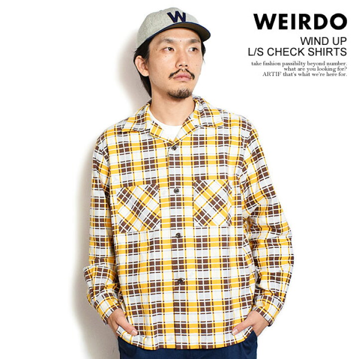 楽天市場】WEIRDO ウィアード WIND UP - L/S CHECK SHIRTS メンズ 