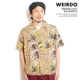 WEIRDO ウィアード WEIRDO HUT - S/S SHIRTS メンズ シャツ 半袖シャツ アロハシャツ 総柄 アメカジ 送料無料 ストリート