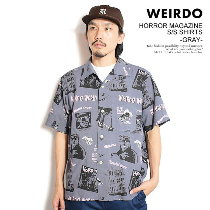 楽天市場】WEIRDO ウィアード HORROR MAGAZINE - S/S SHIRTS -GRAY 