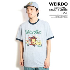 WEIRDO ウィアード WEIRDO HUT - RINGER T-SHIRTS -SAX- メンズ Tシャツ 半袖 リンガーTシャツ アメカジ 送料無料