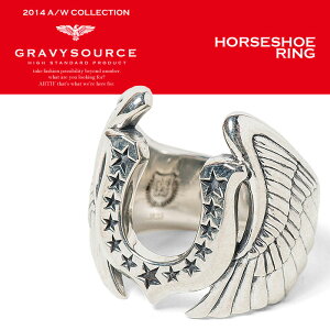 GRAVYSOURCE(OCr[\[X) HORSESHOE RING