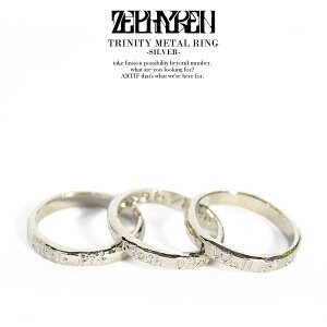 ZEPHYREN �[�t�@���� TRINITY METAL RING -SILVER- �����Y �����O �w�� �A�N�Z�T���[ �g���j�e�B ������� ���������� �J�W���A�� �t�@�b�V���� �X�g���[�g zephyren ���[���։�