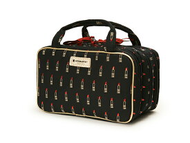 化粧ポーチ 大容量 パーフェクト・ドレッサー ヴァリアント・ルージュ 9OP-LI07 リップ柄 artisan&artist