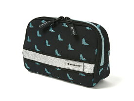 スロープシェイプ・ポーチ ウィッシュ・オブ・ア・ナイト XOP-SH110H ハイヒール柄 紺 artisan&artist