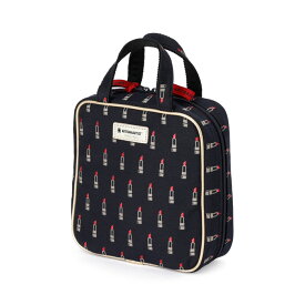 化粧ポーチ 縦型 タテ型収納のスクエアポーチ Valiant Rouge 2OP-LI6092 リップ柄 artisan&artist