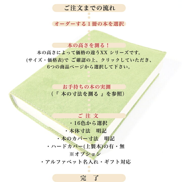 楽天市場】本革 ブックカバー 新書 サイズオーダーXX-02 ブックカバー 