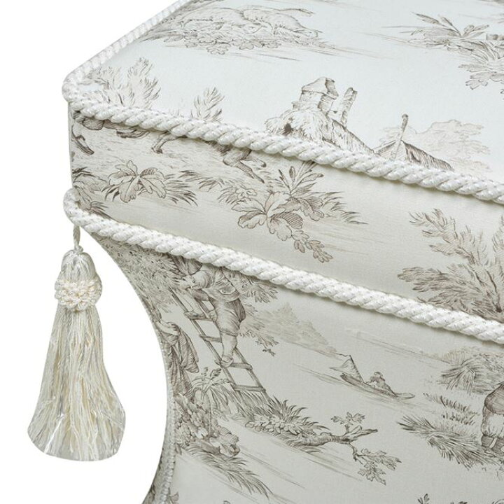 楽天市場】10％OFFクーポン配布！ 薄型スツール Toile de Jouy トワル 