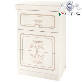 ［8,998円OFFクーポン★11/15まで］ イタリア製 3Dチェスト サルタレッリ フローレンス ヨーロピアン ネオクラシック ロココ調 高級鏡面 家具 ホワイト 収納 収納家具 チェスト リビング用 ローチェスト おしゃれ 姫 プリンセス 輸入家具