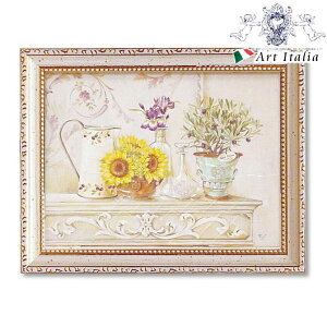 ハロウィンSALE【クーポンで9%OFF】 ミニゲルアート フェリー・ステファニア 『イタリアンカントリー』 ロココ調 アンティーク調 ヨーロピアン 額絵 アート インテリア雑貨 花 植物 エレガン