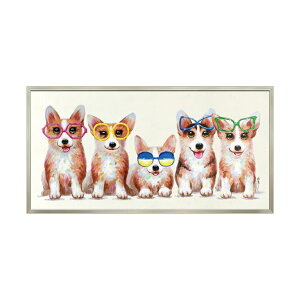 ハロウィンSALE【クーポンで9%OFF】 絵画 ハンドペイント アートパネル キャンバス アンティーク 犬 オイル ペイント アート 幅103cm ロココ調 アンティーク調 姫系 ヨーロピアン ファイブブラ