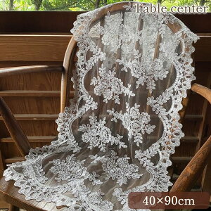 �s�|�C���g10�{�I6/11�܂Łt �e�[�u���Z���^�[ 40×90cm �����` �e�[�u�����l�� �~�� �t�@�u���b�N ���[�X �h�J ���R�R�� �P�n �A���e�B�[�N�� �C���e���A�G�� ���[���s�A�� �k�� ���� �G���K