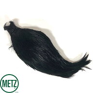 【5のつく日｜今だけ使えるクーポン】Metz プレミアム ブラック ケープネック ハーフハックル フェザー｜…