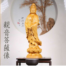 【スーパーセール10%オフクーポン】観音様 12cm〜25cm 観音菩薩 観世音菩薩 観自在菩薩 六観音 立像 高級天然ツゲ 木彫り 観音仏像 観音 様 木彫り 観音様お守り 木彫り 仏像 息災除病 子受け 安産 苦難除去 現世利益
