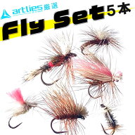 完成フライ 6本 ドライフライセット バーブレス バーブド 渓流 トラウト イワナ ヤマメ ニジマス 管理釣…
