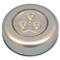 プッシュLEDライト 3灯式 暖色 電池付 【 工作 光源 照明 LED 工作素材 】