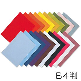 [ メール便可 ] クラサワ 手すき風色和紙 B4 20色 20枚入 257×361mm 両面染め WB420-8 日本製 ちぎり絵 貼り絵