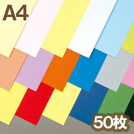 [ メール便可 ] ニューカラーR A4 50枚組 造形紙 両面 色画用紙 ゴークラ カラー3