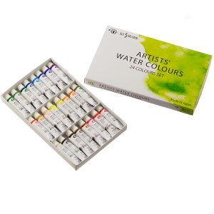 [ [։ ] NTJxƗp ʊG̋ ARTISTS' WATER COLOURS 24F NW-24 kusakabe