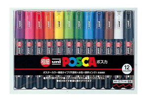 OHM uni |XJ ɍ 12FZbg PC1M12C y POSCA }[J[  y J[y j z