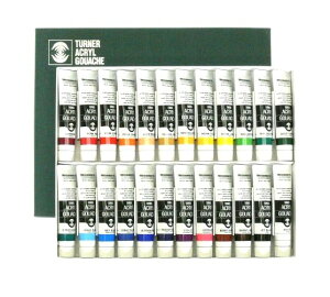 ターナー アクリルガッシュ 24色セット 20ml AG02024C 【 絵具 絵の具 アクリル絵具 アクリル絵の具 絵の具セット 】