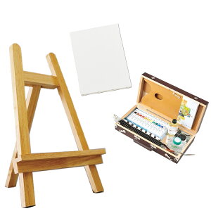 油彩画 フルセット 張キャンバスF4・卓上イーゼル付