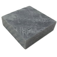 ペーパーウエイトづくり 黒滑石 70mm角 1個 【 石彫 石材 彫刻 】