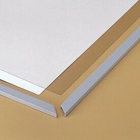 フィックスフレーム 未組立 透明板付 画用紙四つ切用 【 展示 発表 額縁 額 画用紙 絵 】