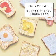 [ メール便可 ] 水で膨らむ スポンジペーパー 135×95mm 【 水 ふくらむ 不思議なペーパー】